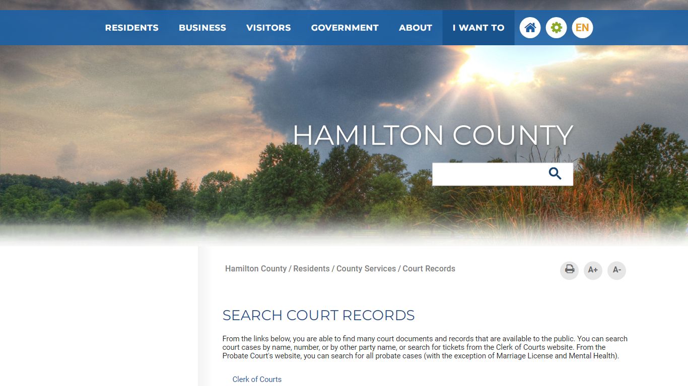 Court Records - Hamilton County